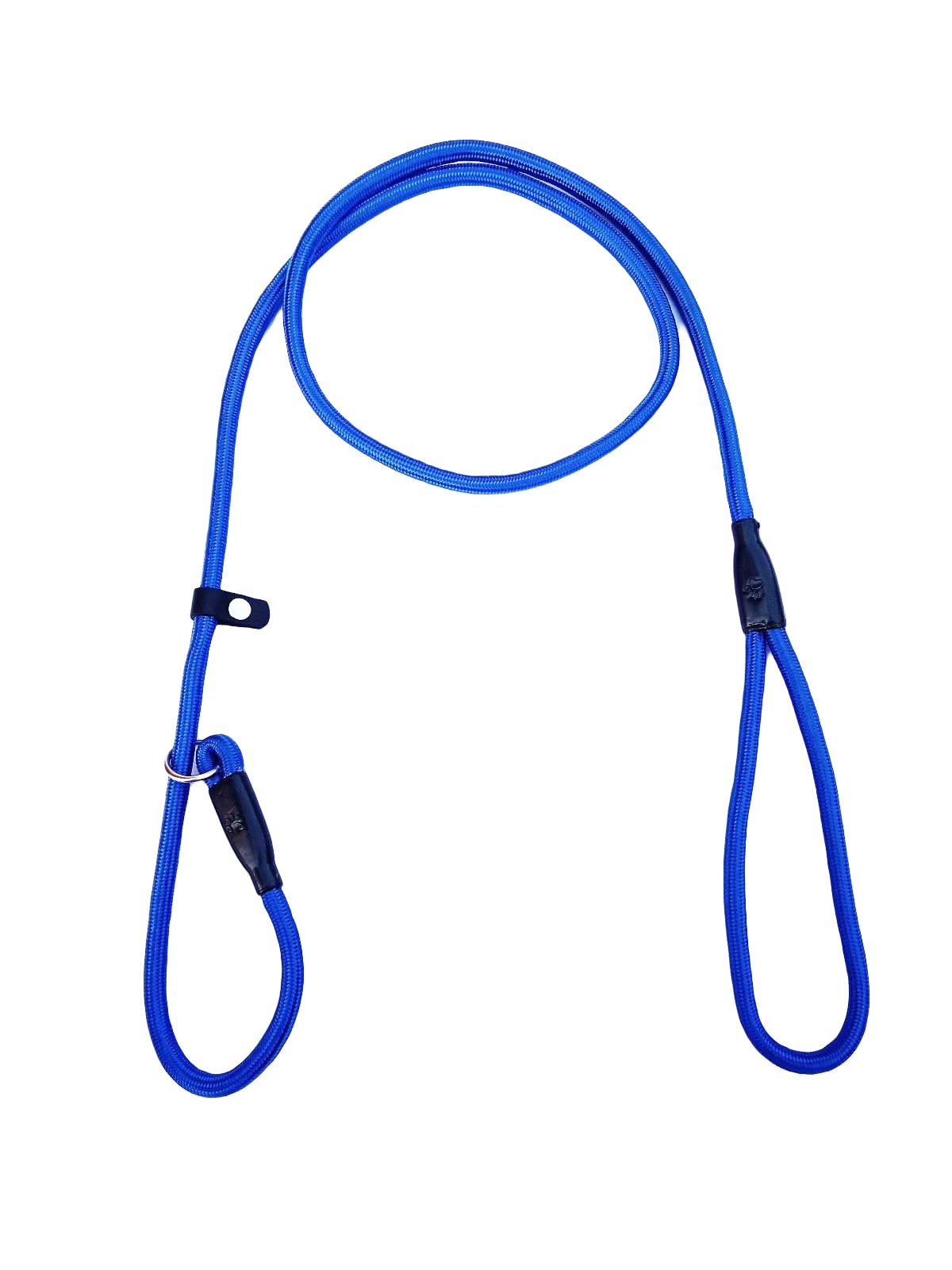 Happy4pets Heavy Duty Nylon Dog Slip Lead Adjustable Choke Training Show Leash Durable Strong Medium Size 5 Feet (Blue)
