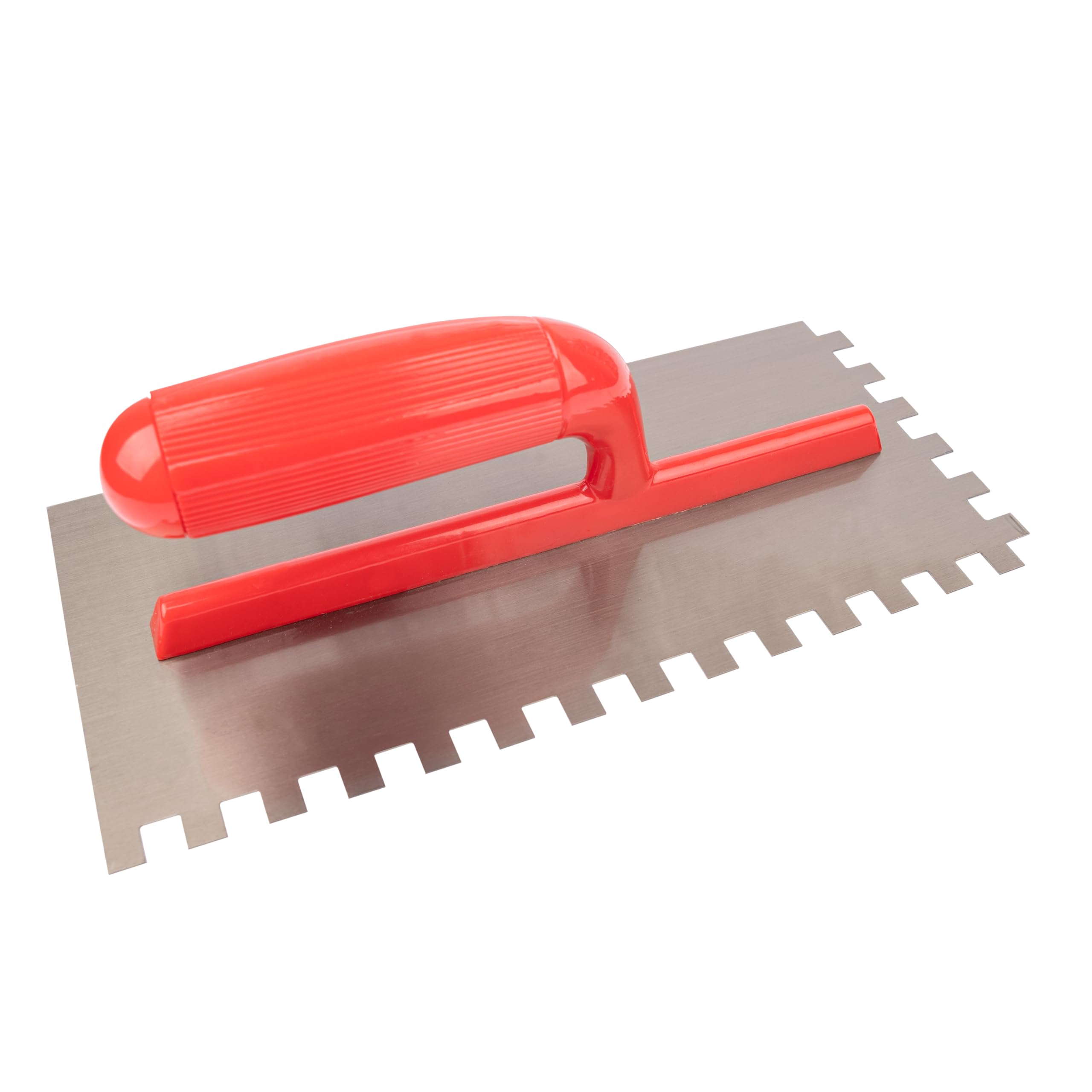 Facile (R) - Polished Carbon Steel Notch Trowel Open Handle Red mm2mm products (8 MM) (B0D9HD9S7B) Amazon Price History, Amazon Price Tracker