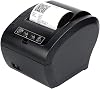 Mini Label Printer Auto Cutter Bluetooth Ethernet USB Port Support Cash Drawer ESC POS 80mm Thermal Receipt POS Printer Black Printer Office Supplies Color : 306S USB RS232