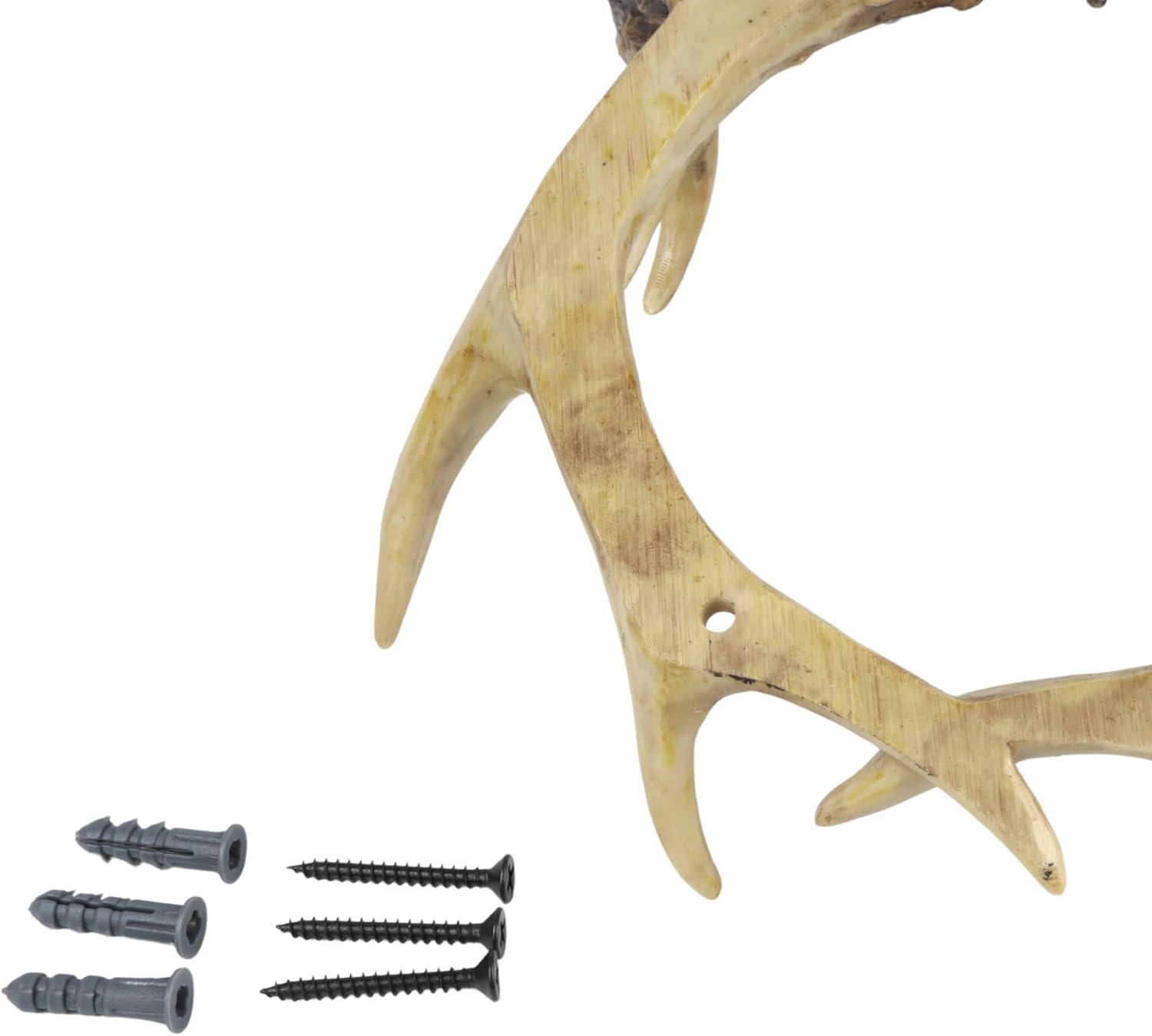Needzo Deer Antler Toilet Paper Holder, Outdoor Themed Decor, Bathroom Accessory, Easy Installation, 5 Inches