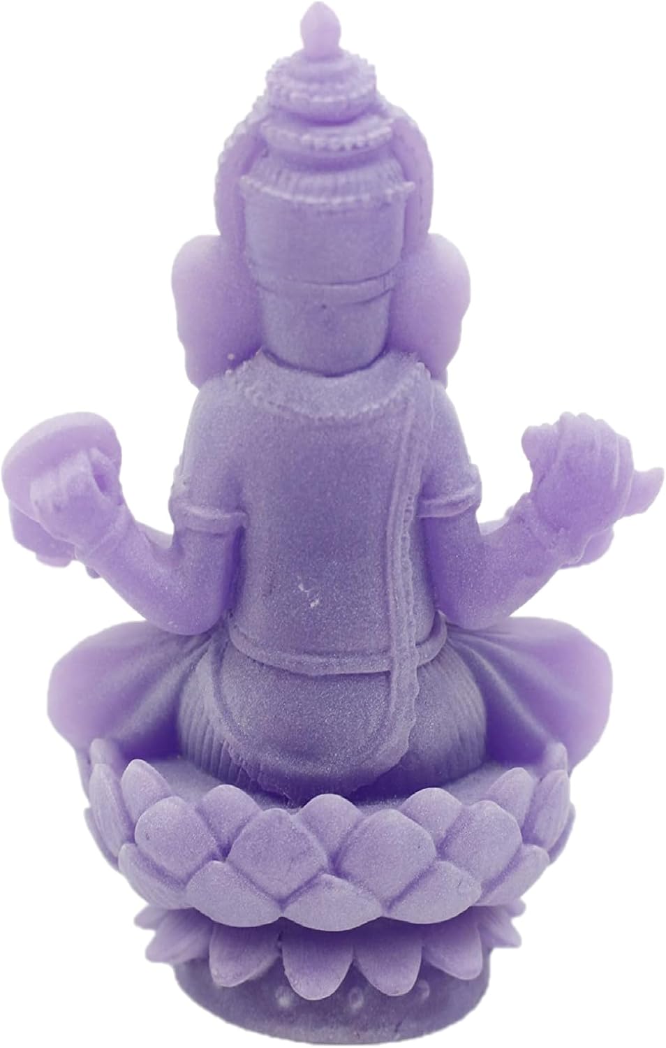 Feng Shui 5'' Ganesha Buddha Hindu Elephant Purple Glow in The Dark Home Decoration Gift (Idea for Office Desk, Computer, Book/TV Shelf, and Cashier Registration Area Display) image 2