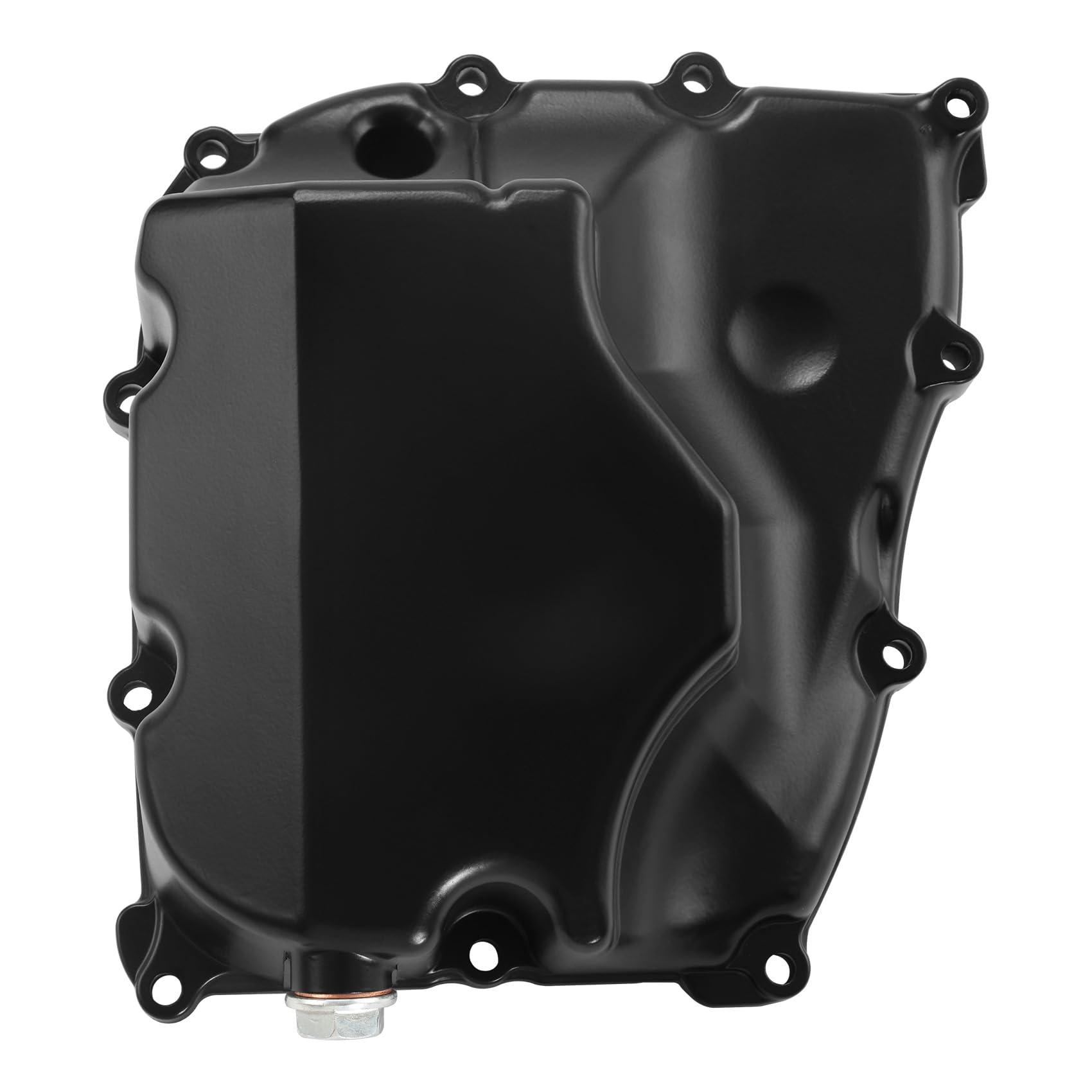 Coperchio per vasca olio moto con guarnizione in alluminio nero compatibile con Yamaha MT07 FZ07 XSR700 Tenere 700 (2014-2024), ricambio per filtro vasca olio