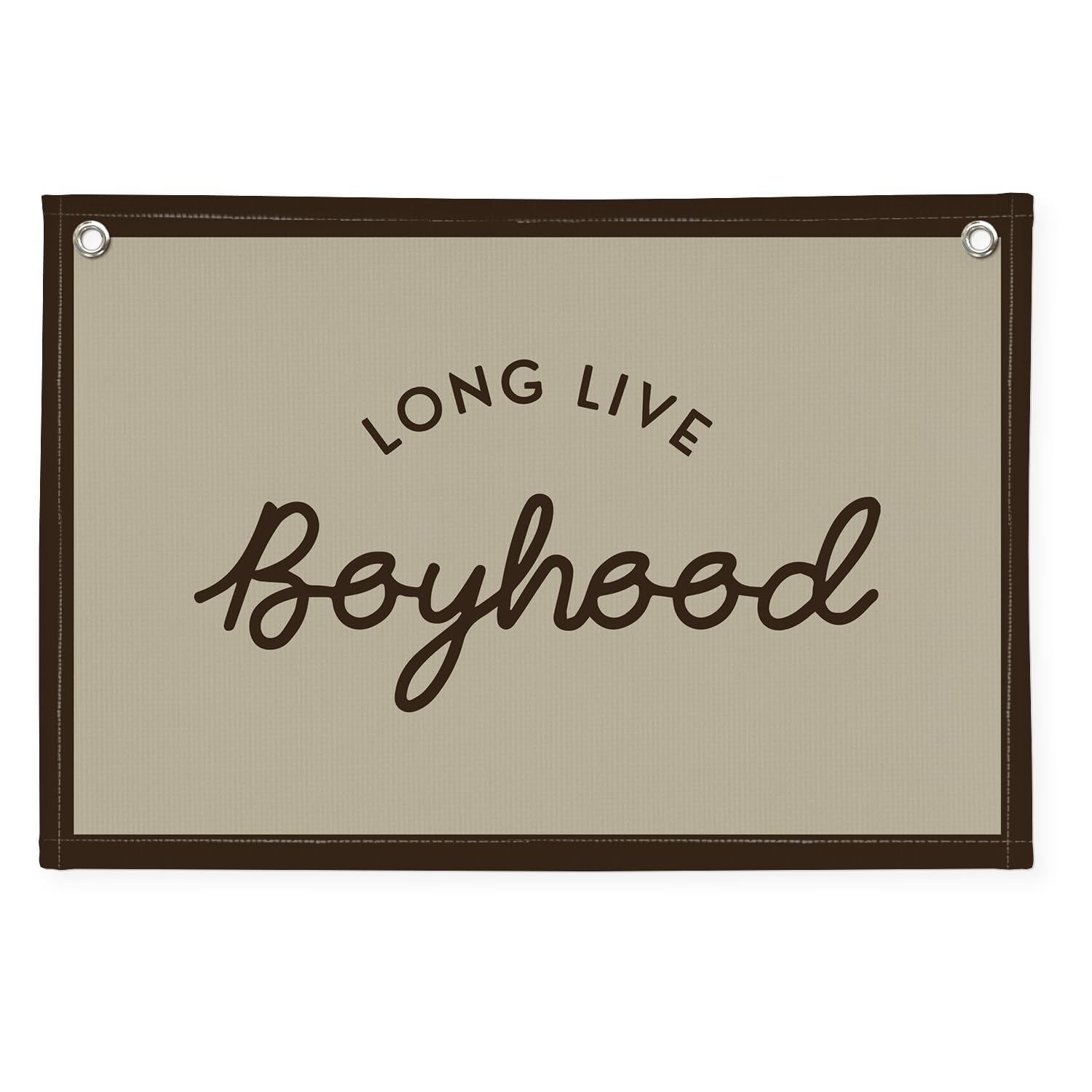 Vintage Boys Room Decor Long Live Boyhood Linen Banner,Nursery Playroom Wall Decor Hanging Flag Banner, Kids Bedroom Living Room Dorm Toddler Decorations Trendy Room 30x20 boyroom