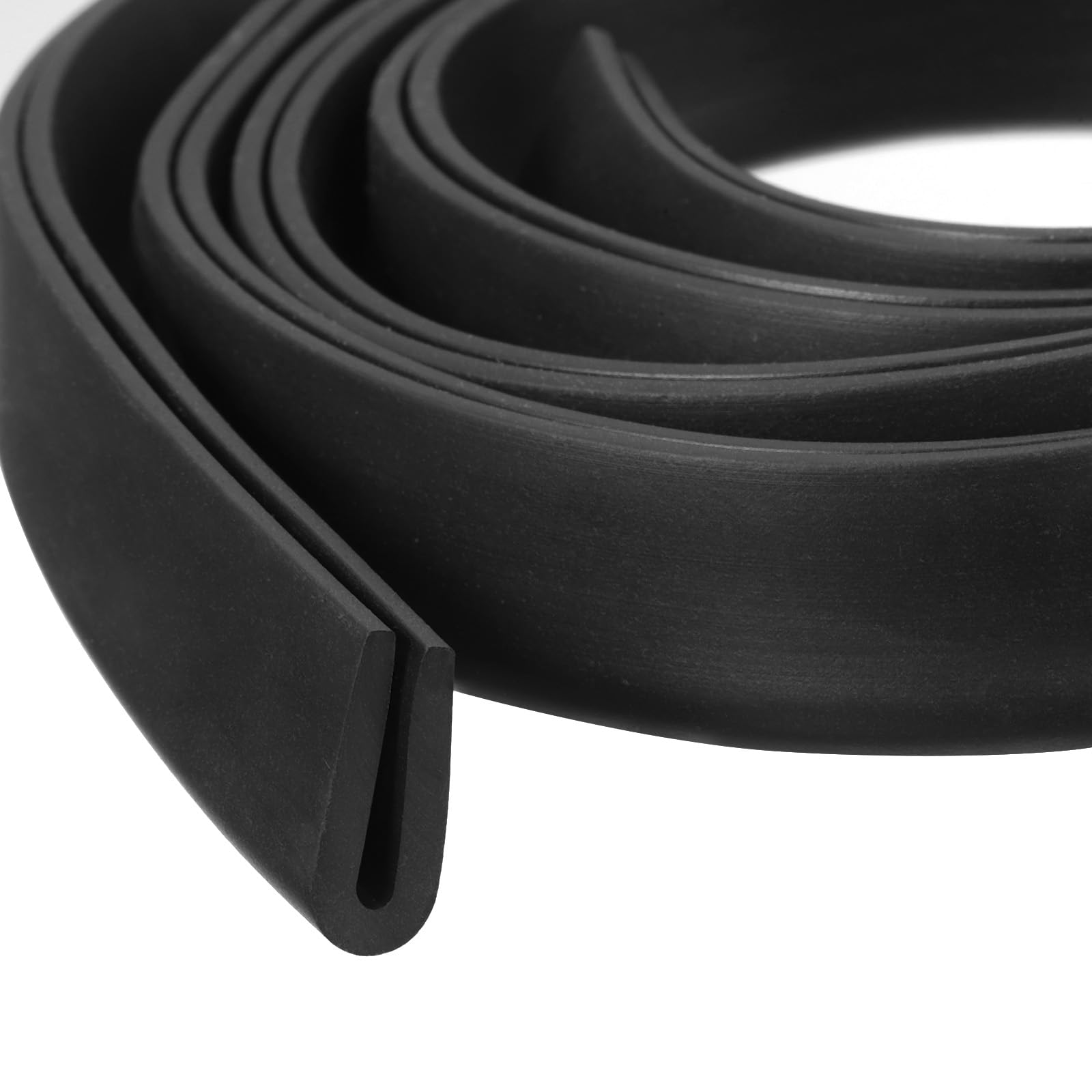 Bande de joint d'étanchéité souple en U anti-vibration noir 6 m