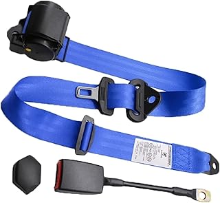 Generic Cinto universal ajustável e extensível de 3 Pt, compatível com a maioria dos carros de golfe, Utvs, VR e camiões, azul