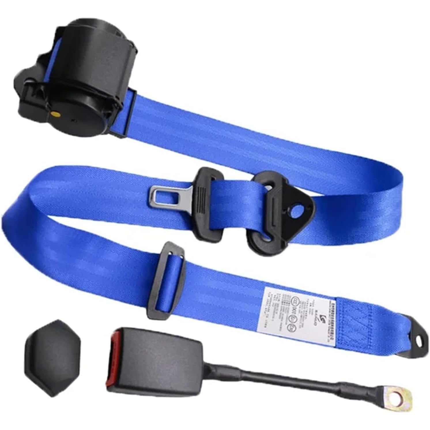 Generic Cinturón Universal Ajustable y Extensible de 3Pt, Compatible con la mayoría de los carros de Golf, Utvs, VR y Camiones,Azul