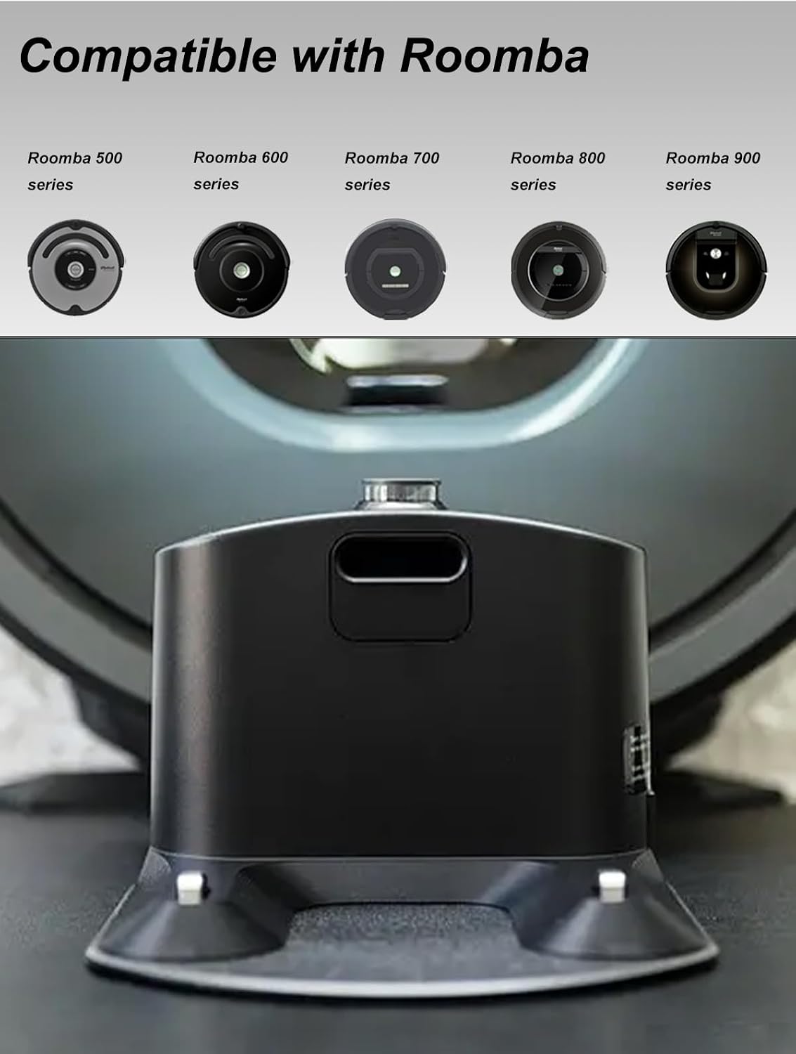 Condition photo showing As Is for roomba charger dock, roomba docking station, roomba charging base,compatible with irobot roomba charger base e5 e6 i1 i3 i4 i6 i7 i8 500 600 700 800 900 series charger 4452369 17064 17170 adf-n1 roomba chaeger-b