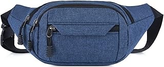 HJUGHPN Riñonera para hombre y mujer, de tela Oxford, estilo casual, para teléfono móvil, color azul
