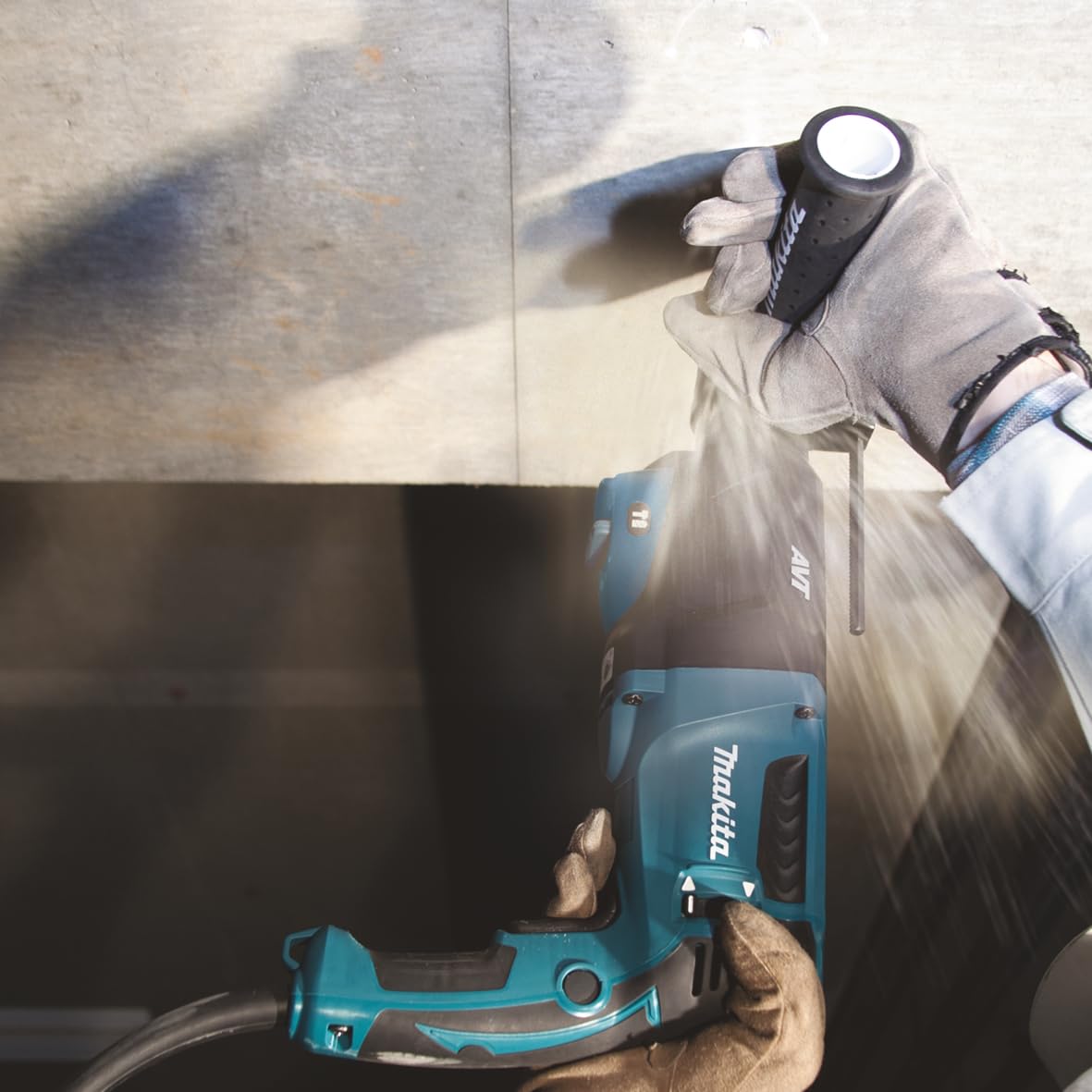 Makita HR2631FT13 Kombihammer, Netzbetrieb, Blau