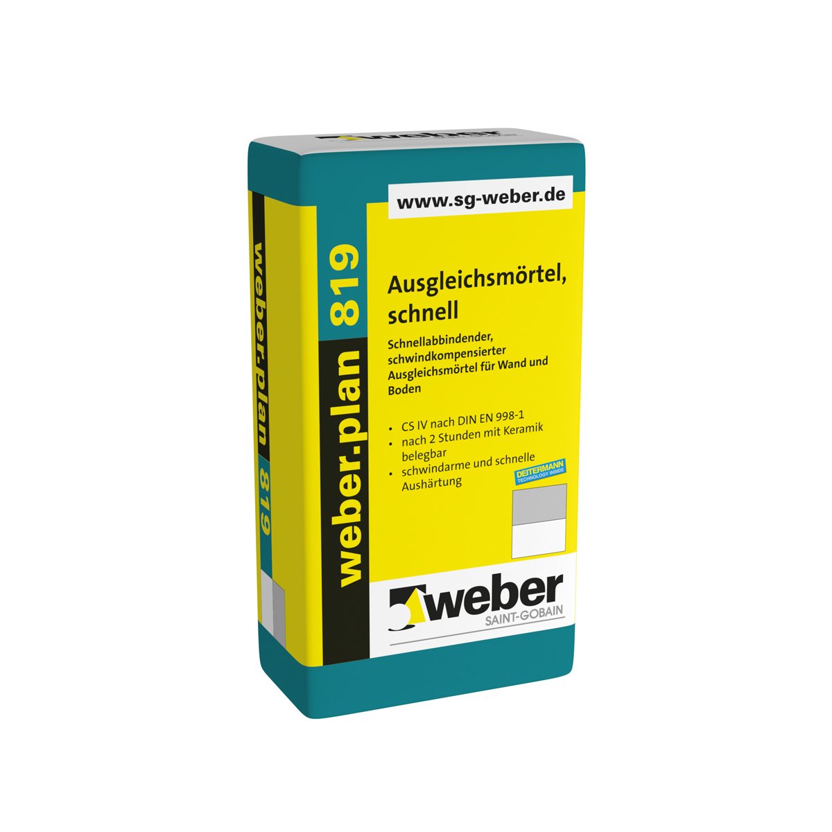 weber.plan 819, 25kg - Ausgleichsmörtel, schnell