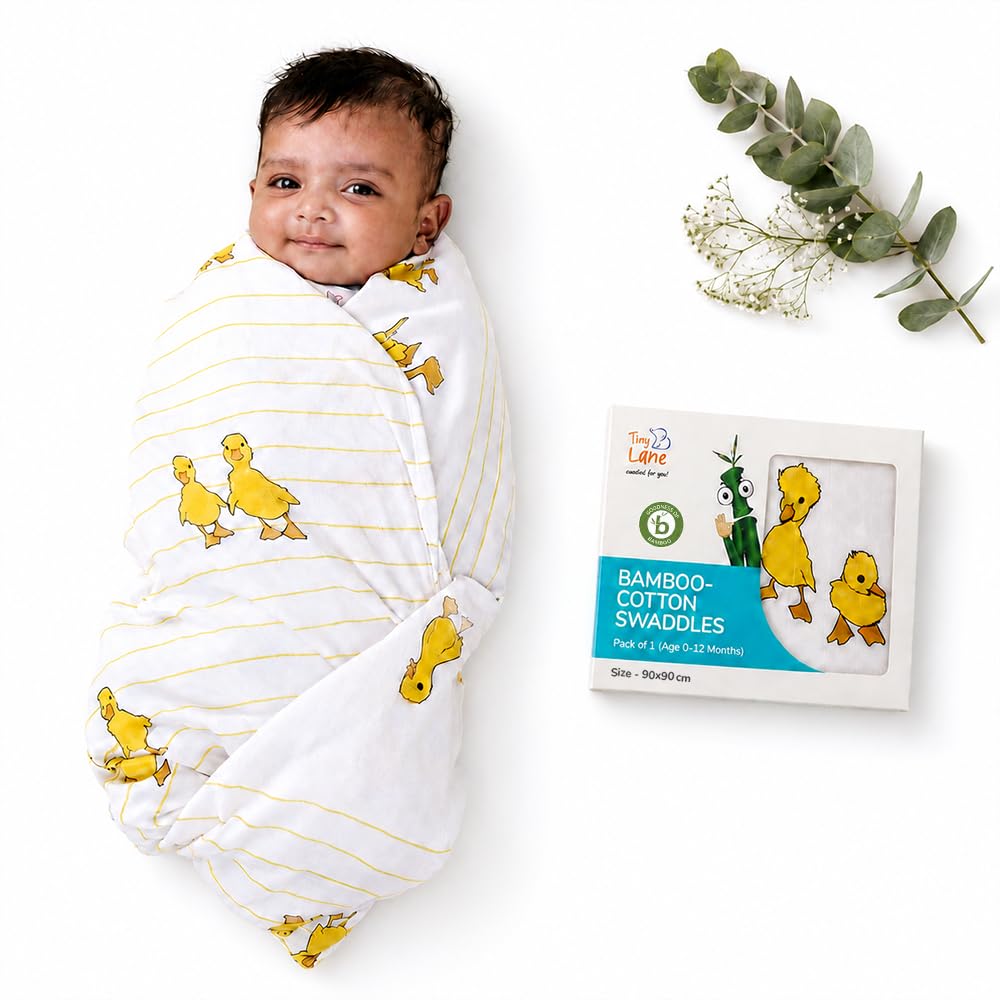 TinyLane Cotton Swaddle Wraps - Newborn Baby Set -7 TinyLane Cotton Swaddle Wraps - Newborn Baby Set -7