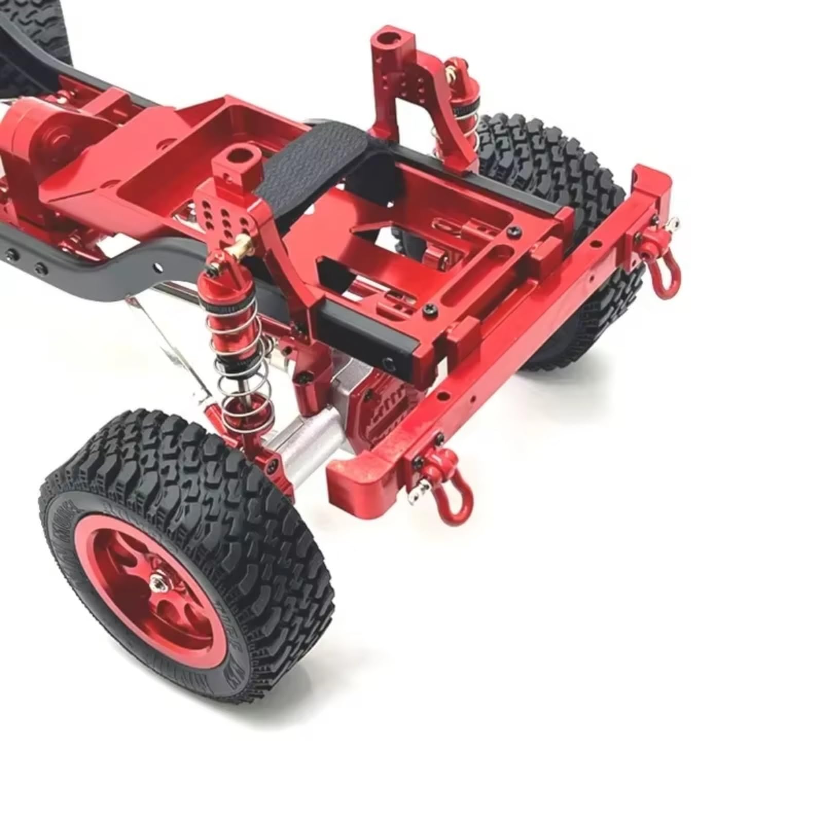para MN128 MN86 G500 1/12 Coche RC Parachoques Delantero Y Trasero De Metal con Gancho Remolque Piezas Mejora Accesorios Reparación RC Marco Parachoques