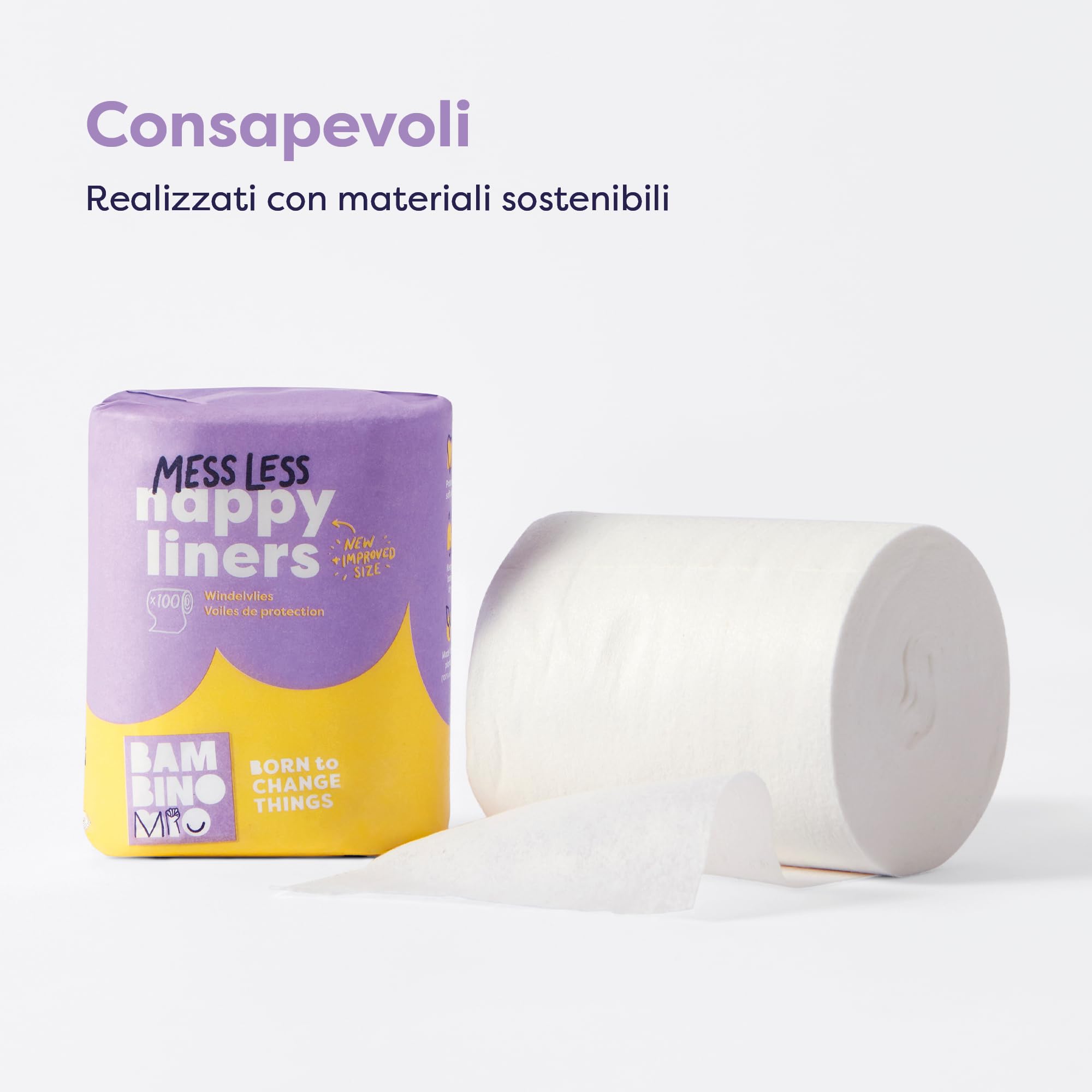 Bambino Mio Veline Pannolino Supersoft Biodegradabili 100 Veline