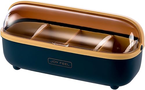 LtyTz - Recipiente para especias con tapa, cada juego incluye 4 bonitos frascos, 4 cucharas para sujetarlos en este juego de cuencos dispensadores