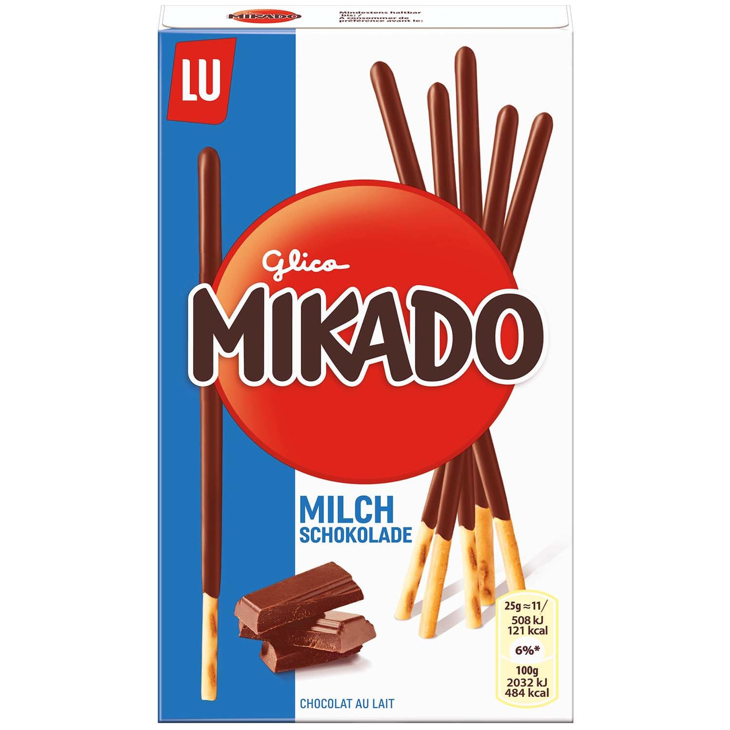 Pere's Candy Bundle für Mikado Milchschokolade 6 x 75g + Pere's Candy Notepad DIN A7-25 Blatt