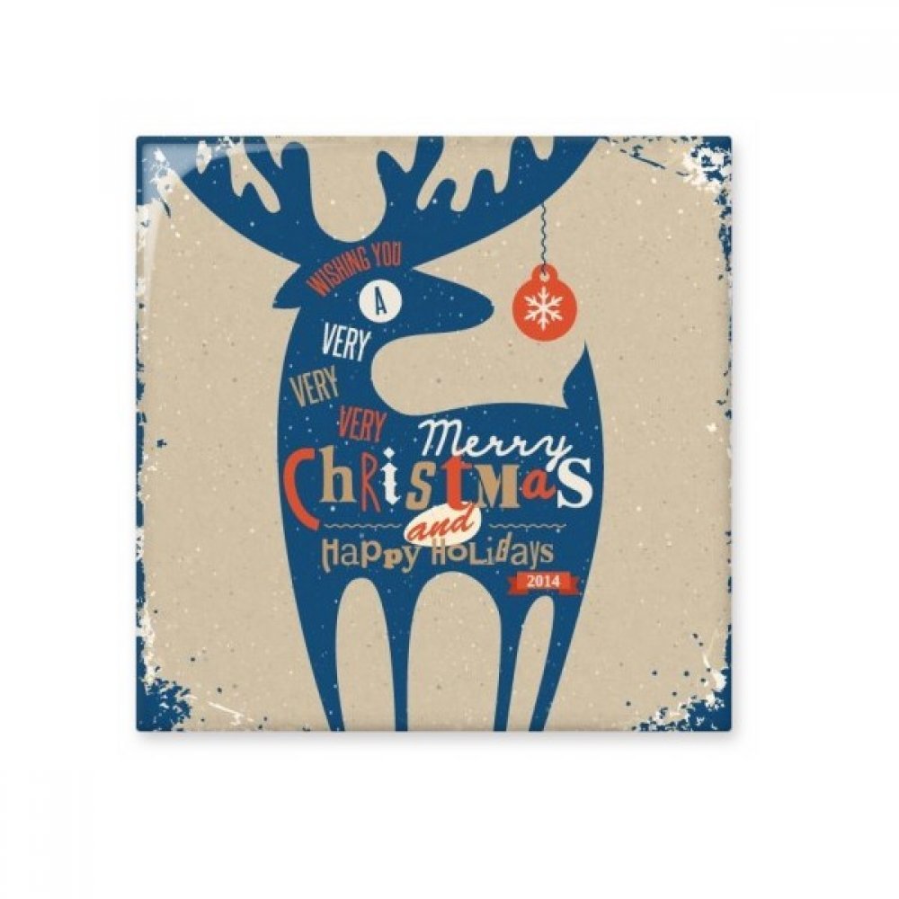 Carreaux de céramique Noël bleu cerfs carrelage salle de bains cuisine moyen