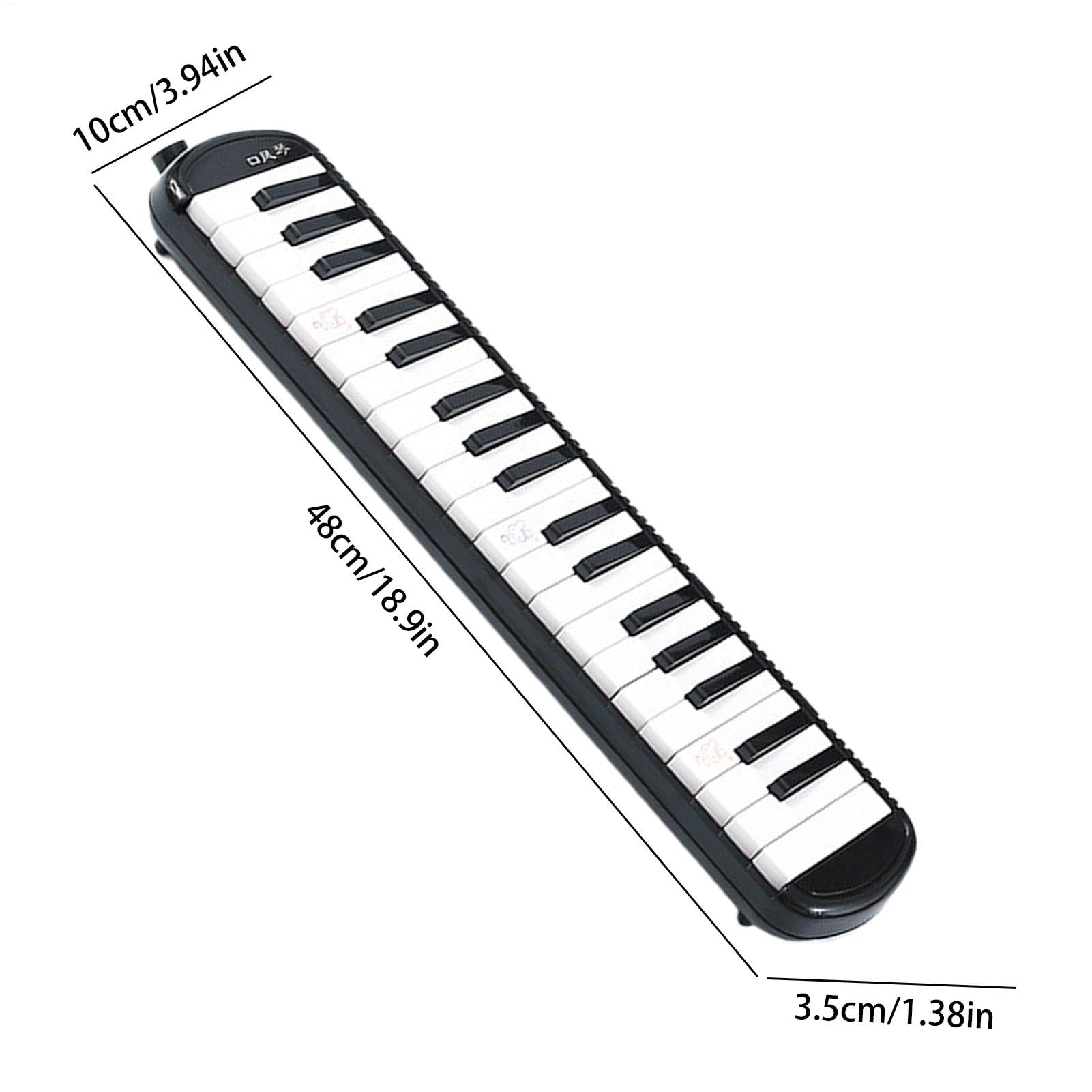 Melodica 32 Tasten Instrument mit 2 Mundstücken und Tragetasche