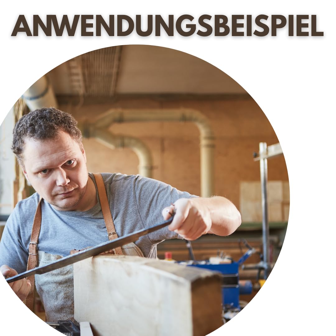 Zugmesser 280 mm – Ziehmesser mit Holzgriffen, Zieheisen für Holzbearbeitung, Handhobel Werkzeug für Schnitzen, Entrinden & Formen