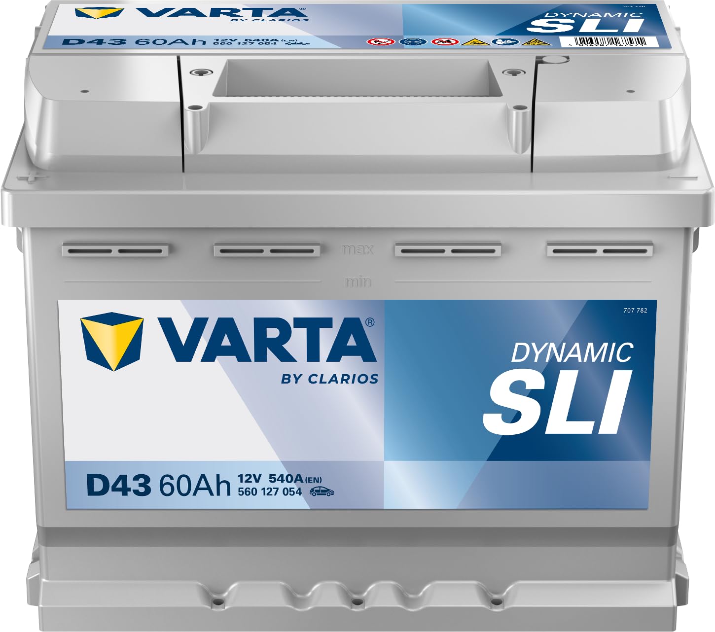 Varta Blue Dynamic D43 Batería de arranque, 5601270543132, 12 V 60 mAh 540 A