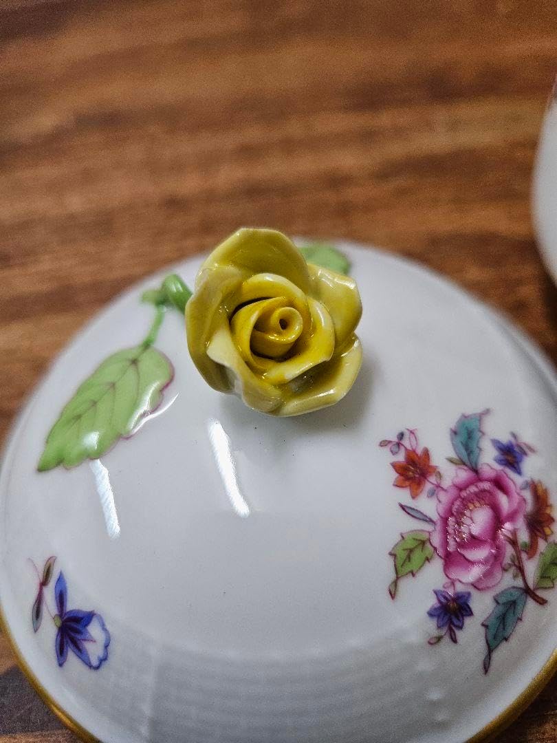 HEREND ヘレンド ヴィクトリアブーケ シュガーポット ボンボニエール HEREND ヘレンド ヴィクトリアブーケ シュガーポット ボンボニエール