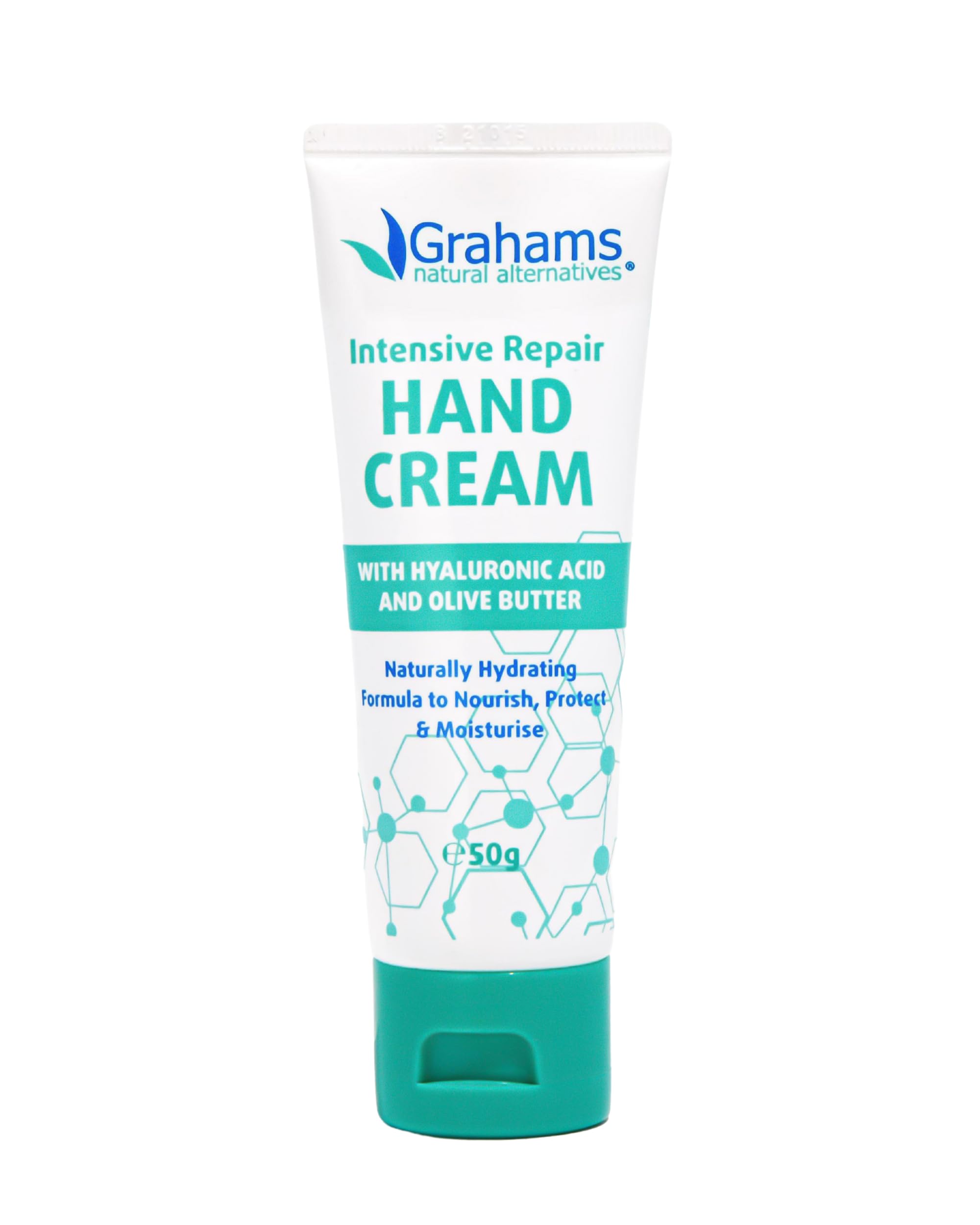 Grahams Natural Intensive Repair Hand Cream | With Hyaluronic Acid, Olive Butter & Hydrating Emollients | Fragrance Free | Vegan | 50 Gms