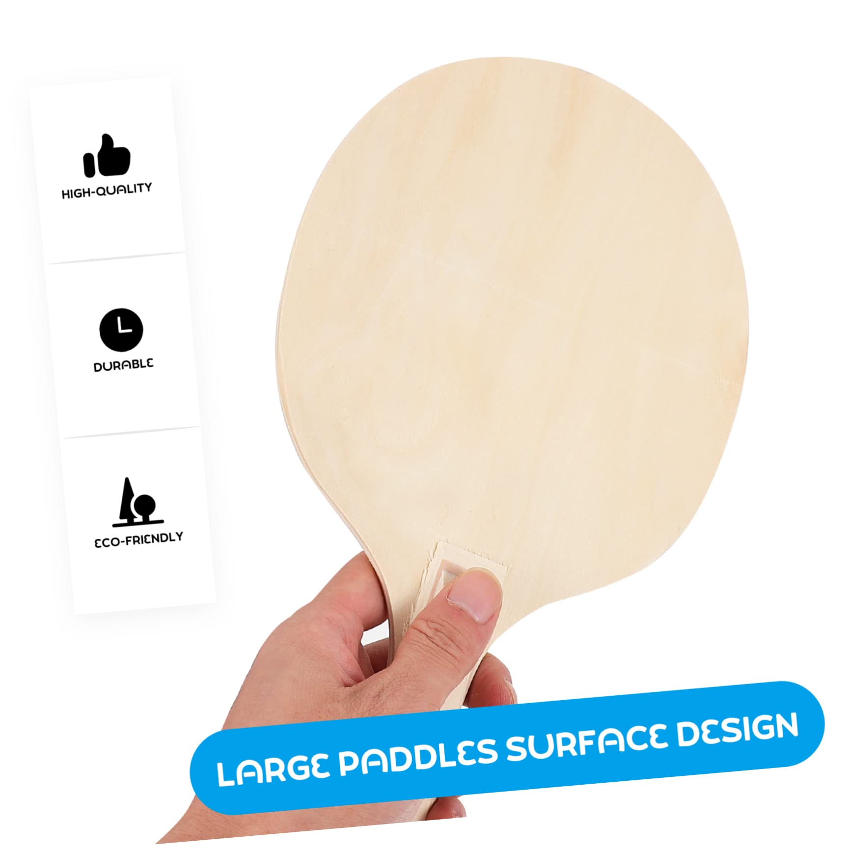 Set di Racchette da Badminton e Palla Spiaggia 4 Pezzi in Legno | Atmosfera Estiva, Giochi per Spiaggia e Gioco Spiaggia, Marrone, Portatile e Leggero