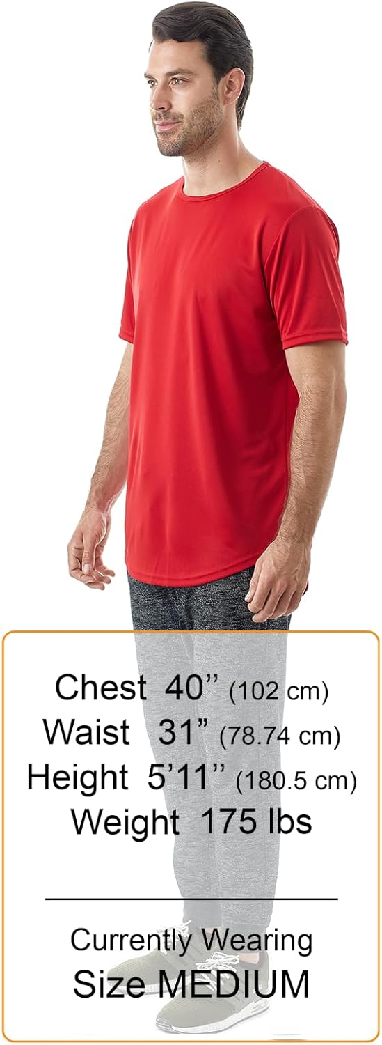 JC DISTRO Mens Hipster Hip Hop Elong Longline Crewneck T-Shirt - Image 4