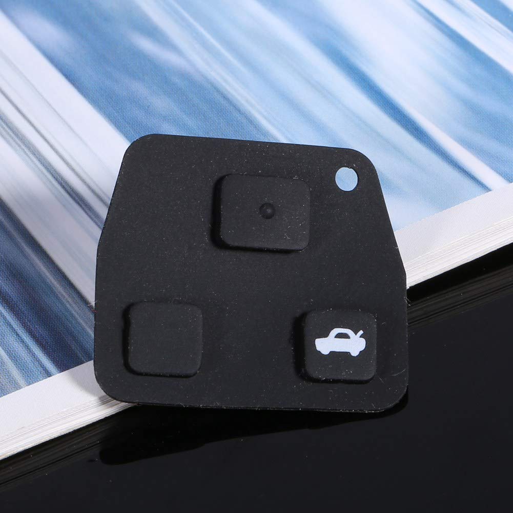 2/3 TASTI CHIAVE GOMMA GUSCIO COVER PAD TELECOMANDO COMPATIBILE TOYOT,YARIS MR2