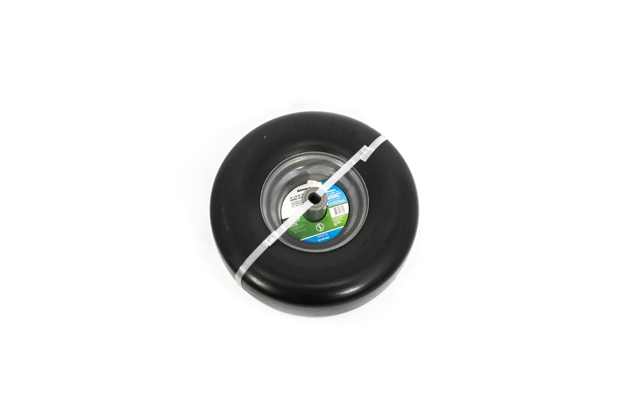 Arnold 490-325-0029 - Rueda de cubierta plana para cortacésped de montaje libre de 13 x 6.5 pulgadas