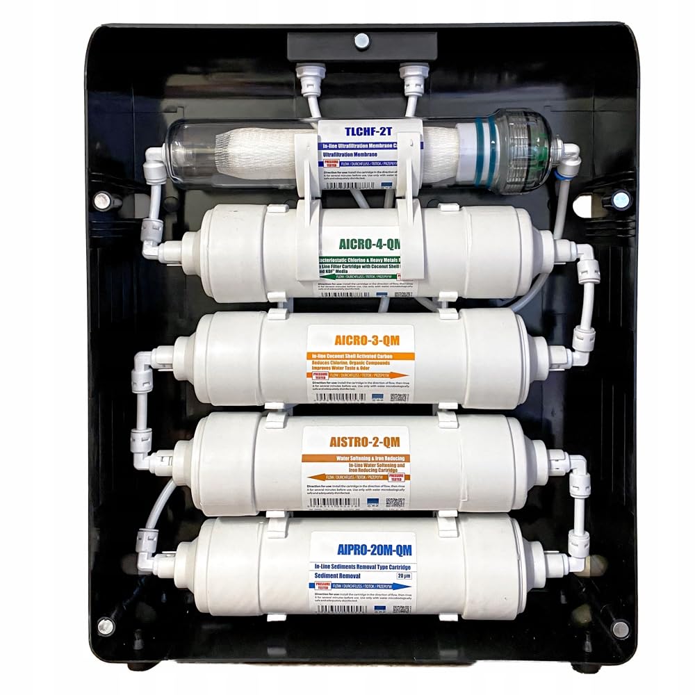 Wasserfilter Ersatzfilter Set für EXCITO-B inklusive Kapillarmembran Sedimentfilter Aktivkohlefilter Wasserenthärtung und Eisenreduktion mit Quick Connector Male Anschluss 1/4 Zoll 5er Pack