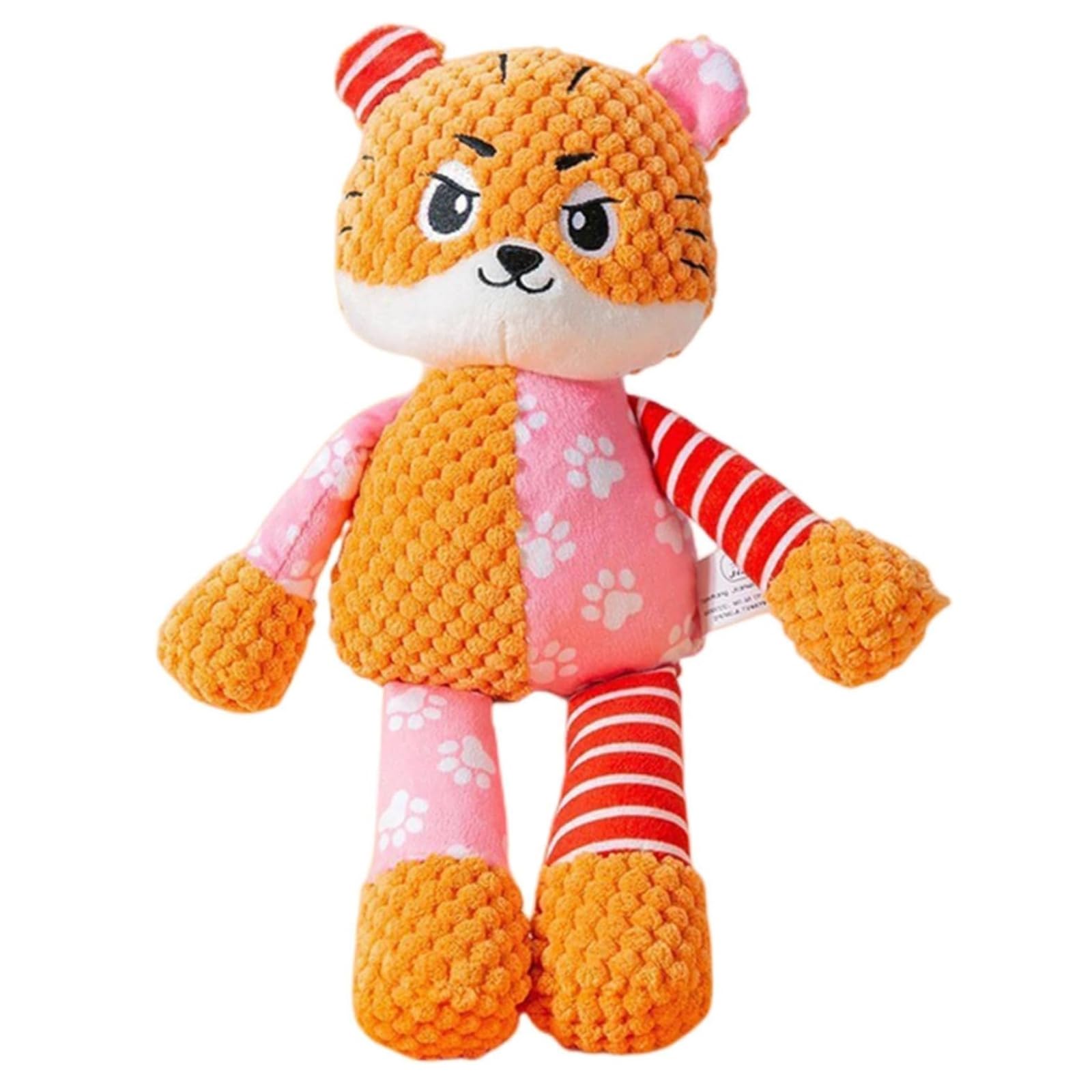 emily pets Dog Plush Toys Cat Dog Educational Toys Cute Animal Anti-Bite Interactive Squeaky Pet Dog Teeth Cleaning Chew Toys-Tiger (B0CK4VNW4V) Amazon Price History, Amazon Price Tracker