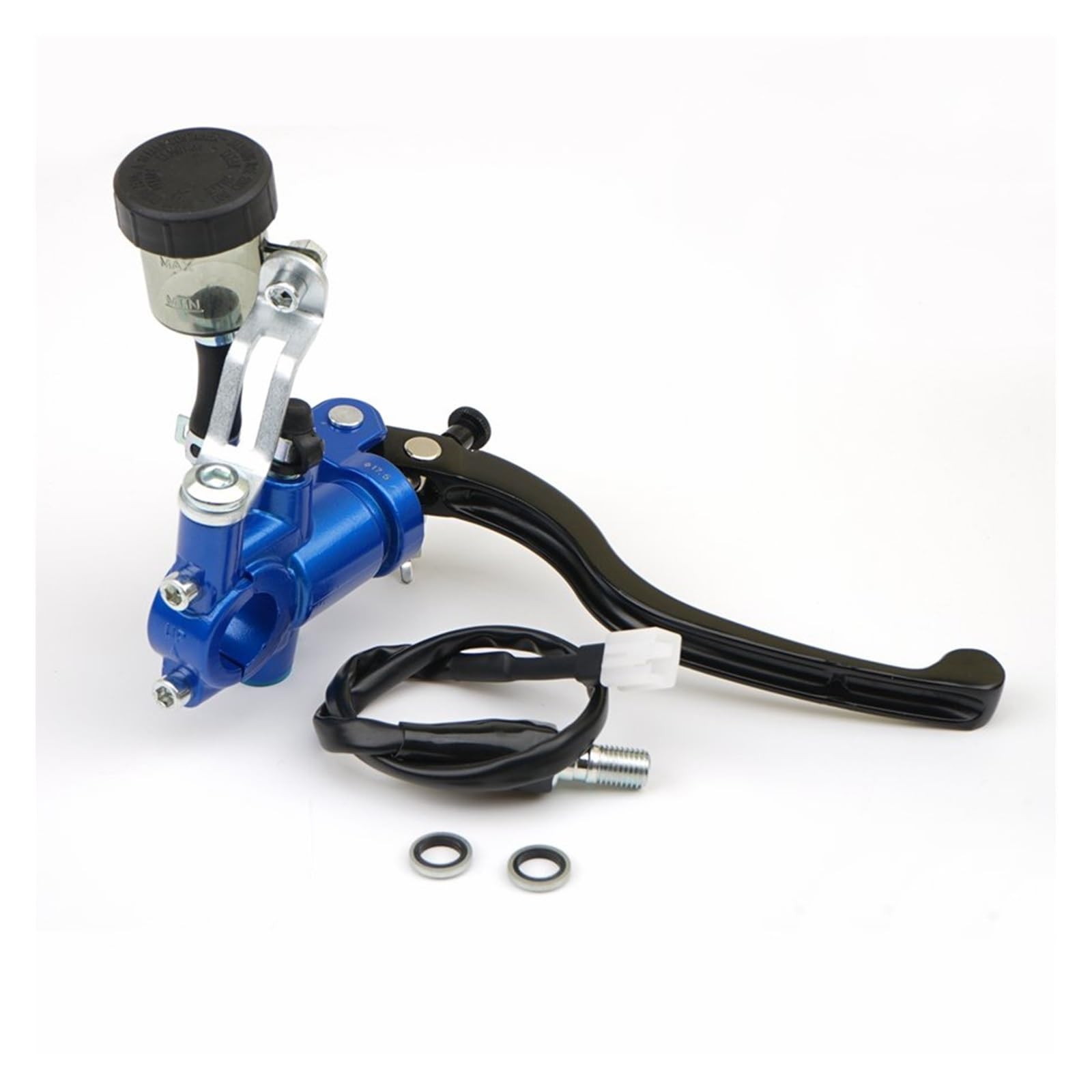 Iukmr Blue Right Motorcycle Clutch Brake Lever 22Mm Universal Motorcycle Radial Installation Hydraulic Brake Master Cylinder(Blue Right)