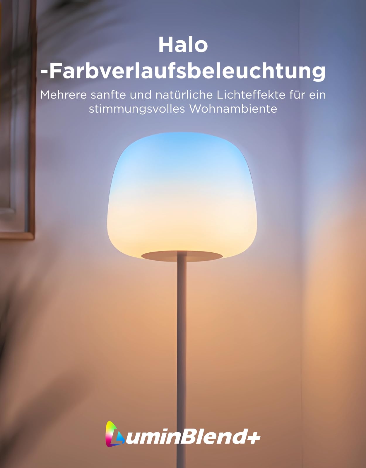 Govee LED Stehlampe RGBICWW 160cm Dimmbar 1000K-10000K 1400lm Matter Alexa Kompatibel Weiß Silikonkopf