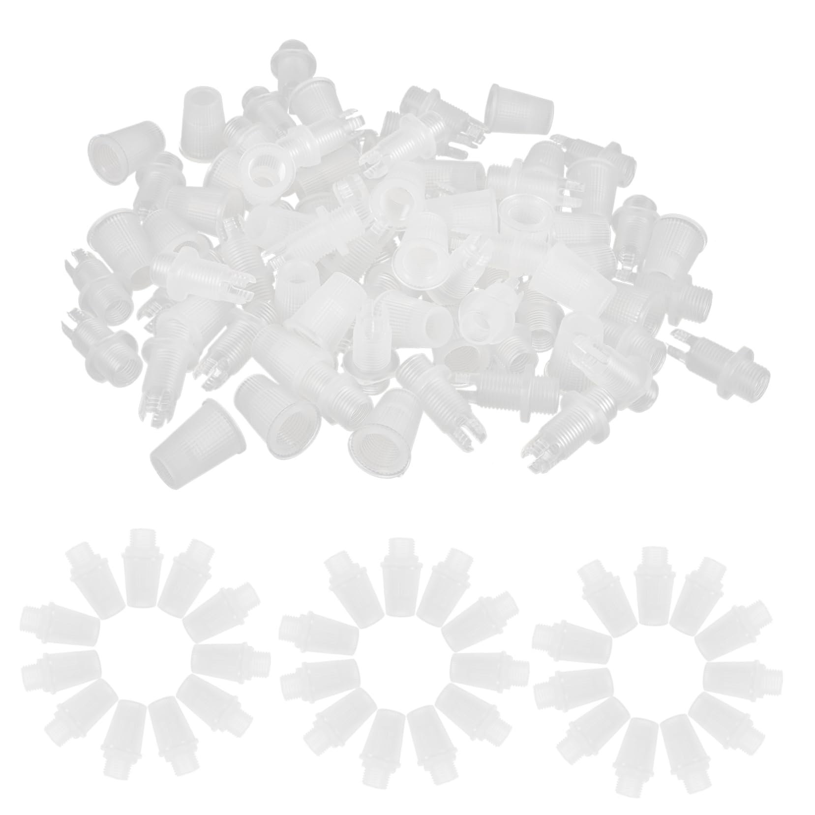 OSALADI 400pezzi Connettori Per Cavi Di Rete Grips Per Cavi Elettrici Morsetti Di Sicurezza Per Lampade e Illuminazione Facili Da Installare e Resistenti Trasparenti e Versatili