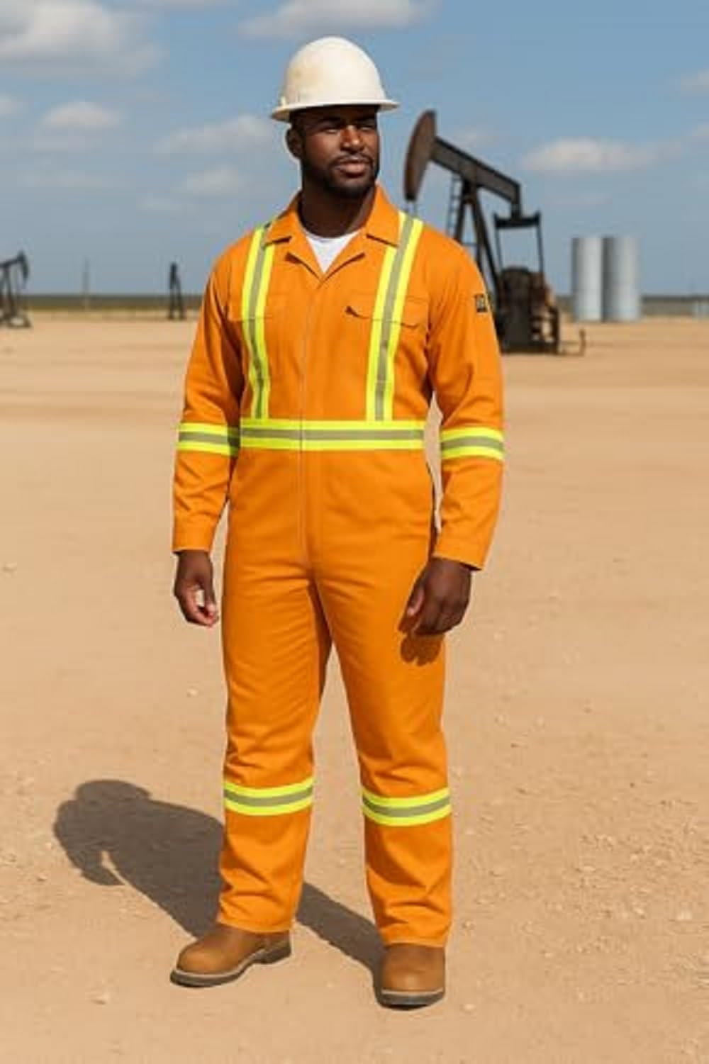 Flame Resistant FR High Visibility Hi Vis Coverall