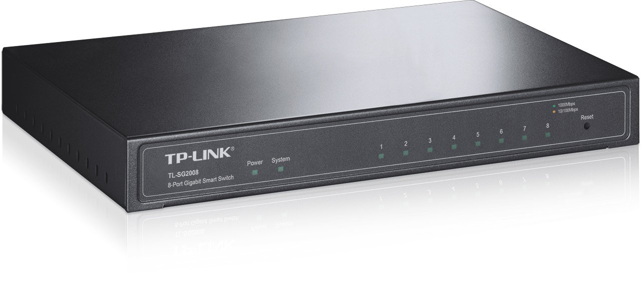 TP-Link TL-SG2008 - Switch ethernet Gigabit, 8 Puertos, Plug&Play, Metal | 8 Puertos Gigabit. Plug & Play, No Necesita Configuración. Diseño sin Ventilador, Silencioso. Carcasa Metálica.