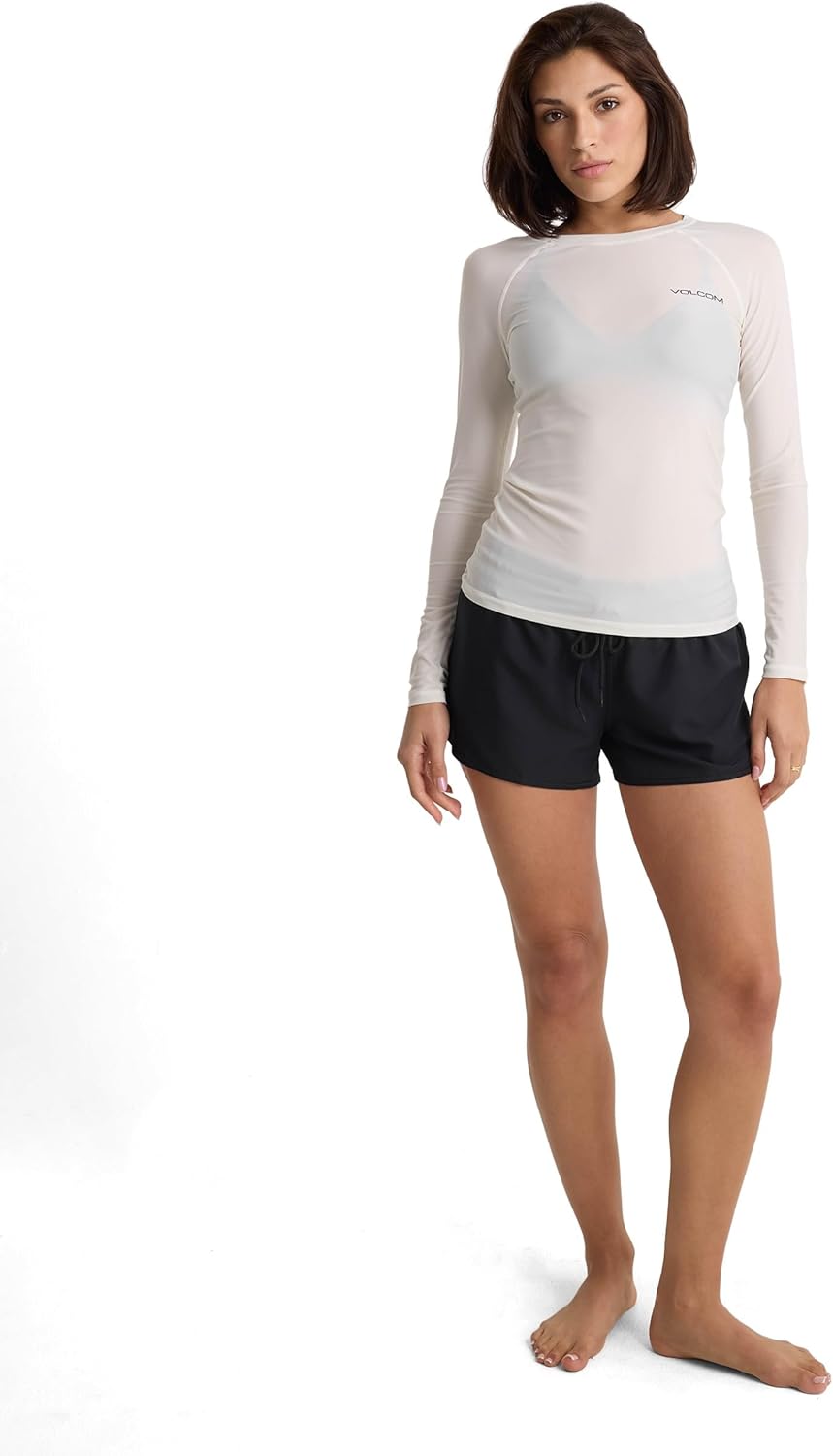 Volcom Women's Simply Core Long Sleeve Rashguard Upf 50+