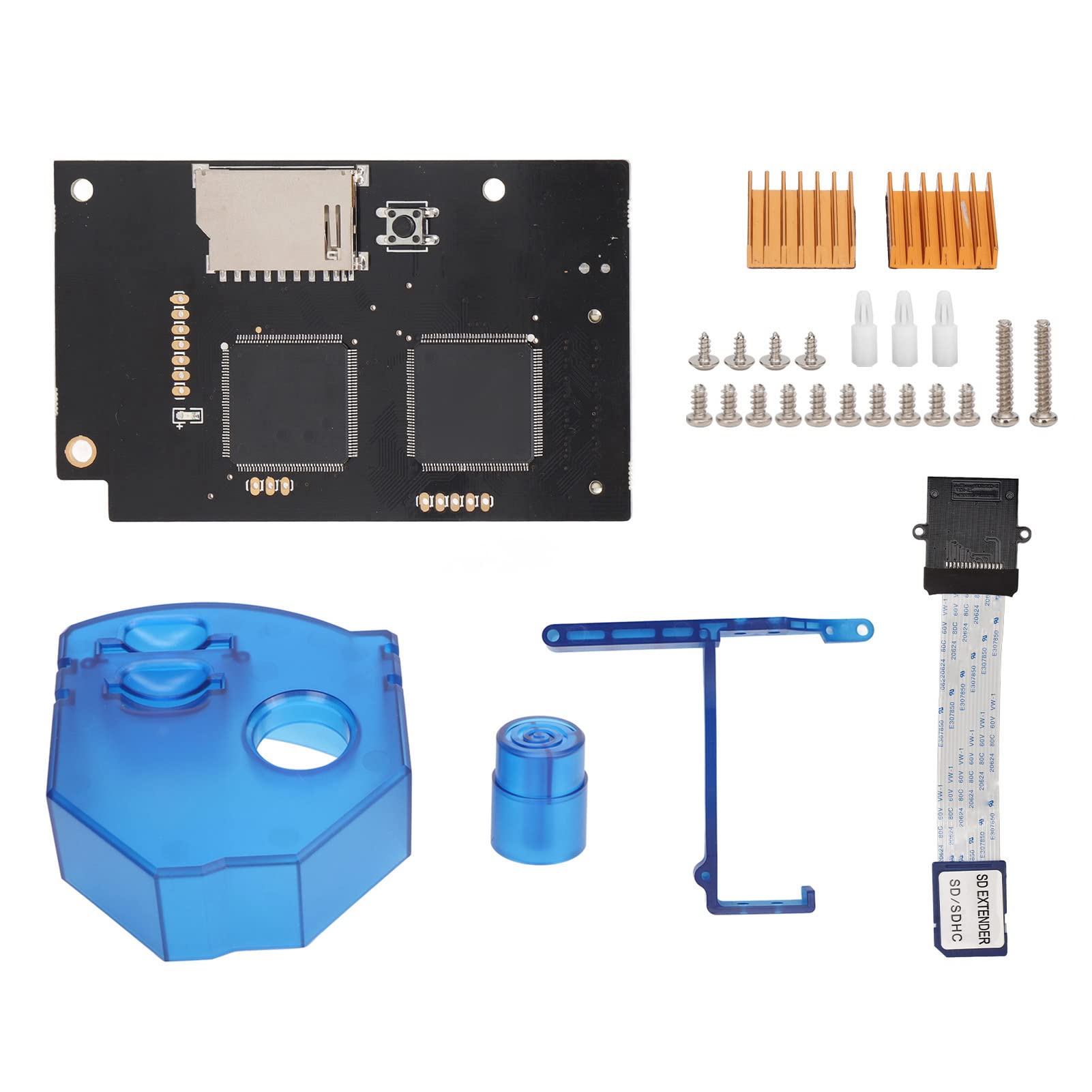Reemplazo de Placa de Simulación de Unidad óptica V5.15b GDEMU para Sega Dreamcast VA1, con Soporte de Tarjeta de Almacenamiento Remoto, Disipador de Calor