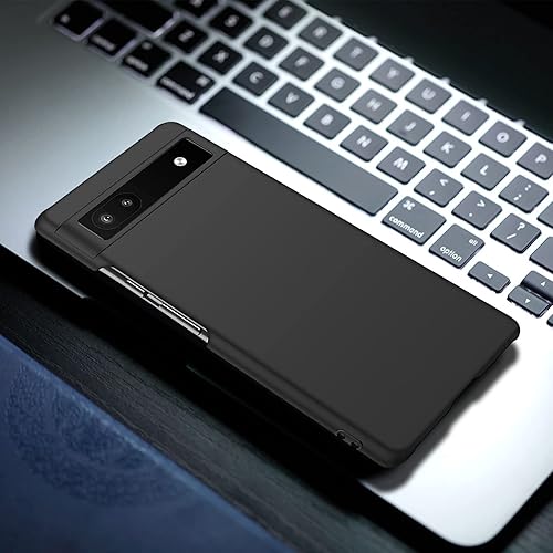 Miniatura 7 de Miimall Paquete de 1+1 Funda compatible con Google Pixel 6A + Google Pixel Buds A-Series, funda rígida de policarbonato suave con botones de