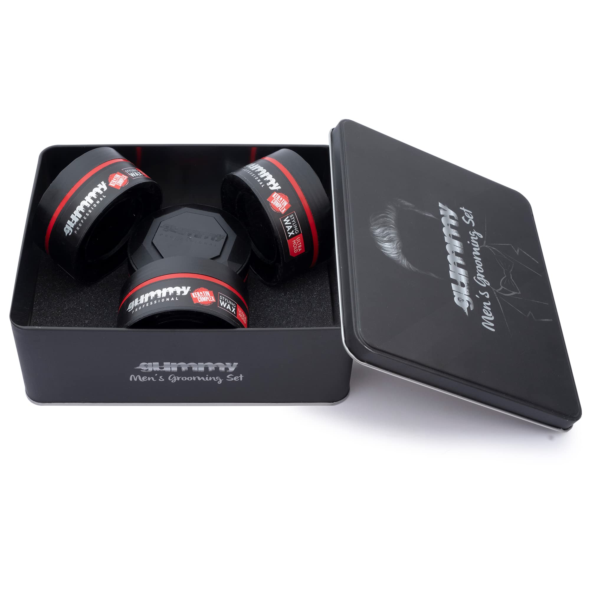 Gummy Professional Grooming Box Styling Wax Ultra Hold 150 ml (x4)