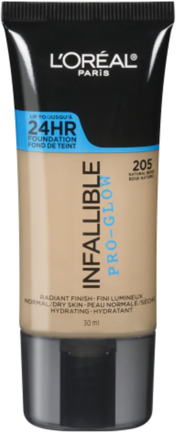 L'Oreal Paris Infallible Pro-Glow Foundation, Natural Buff, 1 fl. oz.