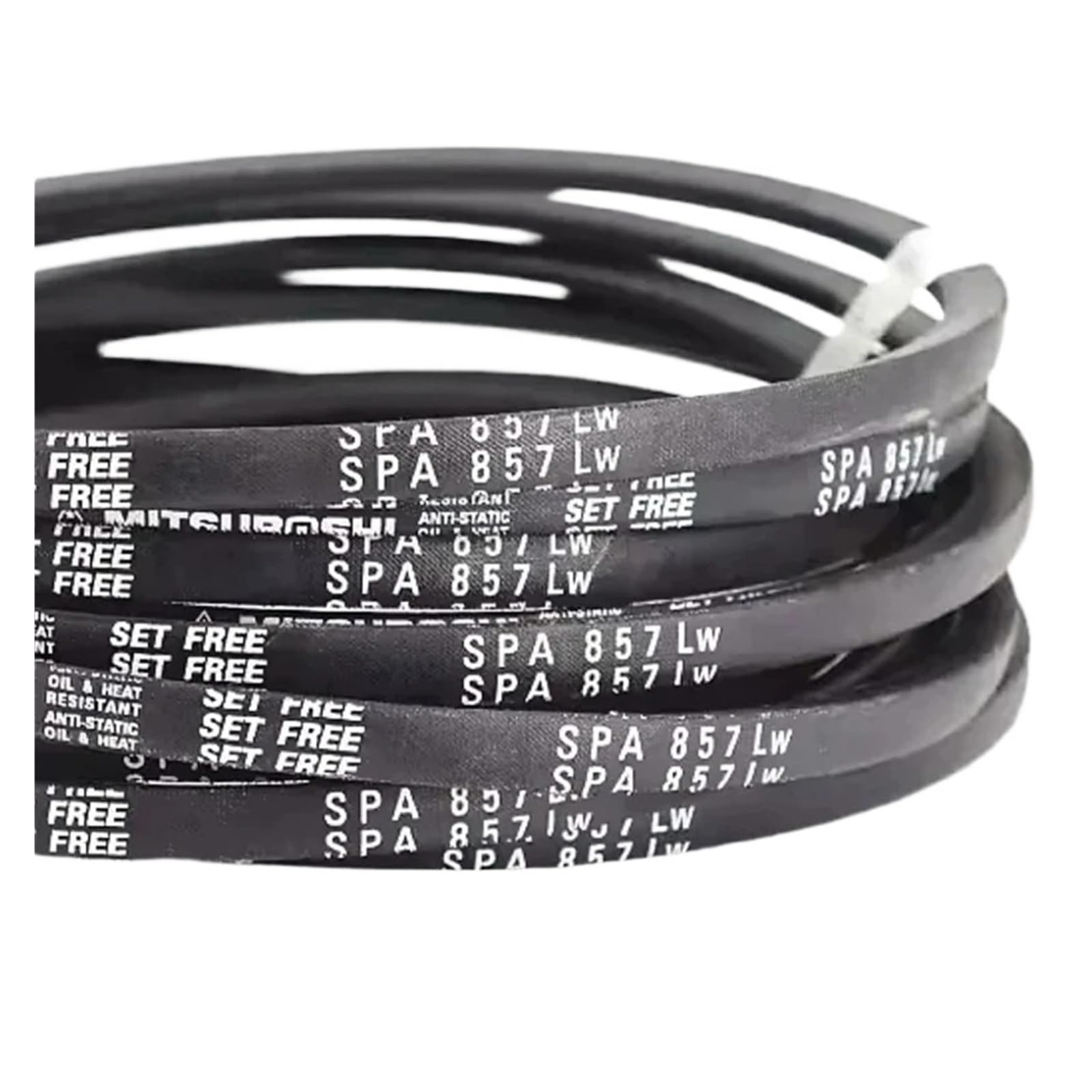 Correa en V estrecha SPZ de alta velocidad 1/5 Uds. | For equipos de transmisión industriales de alta velocidad.(5pcs,SPA 1382Lw)