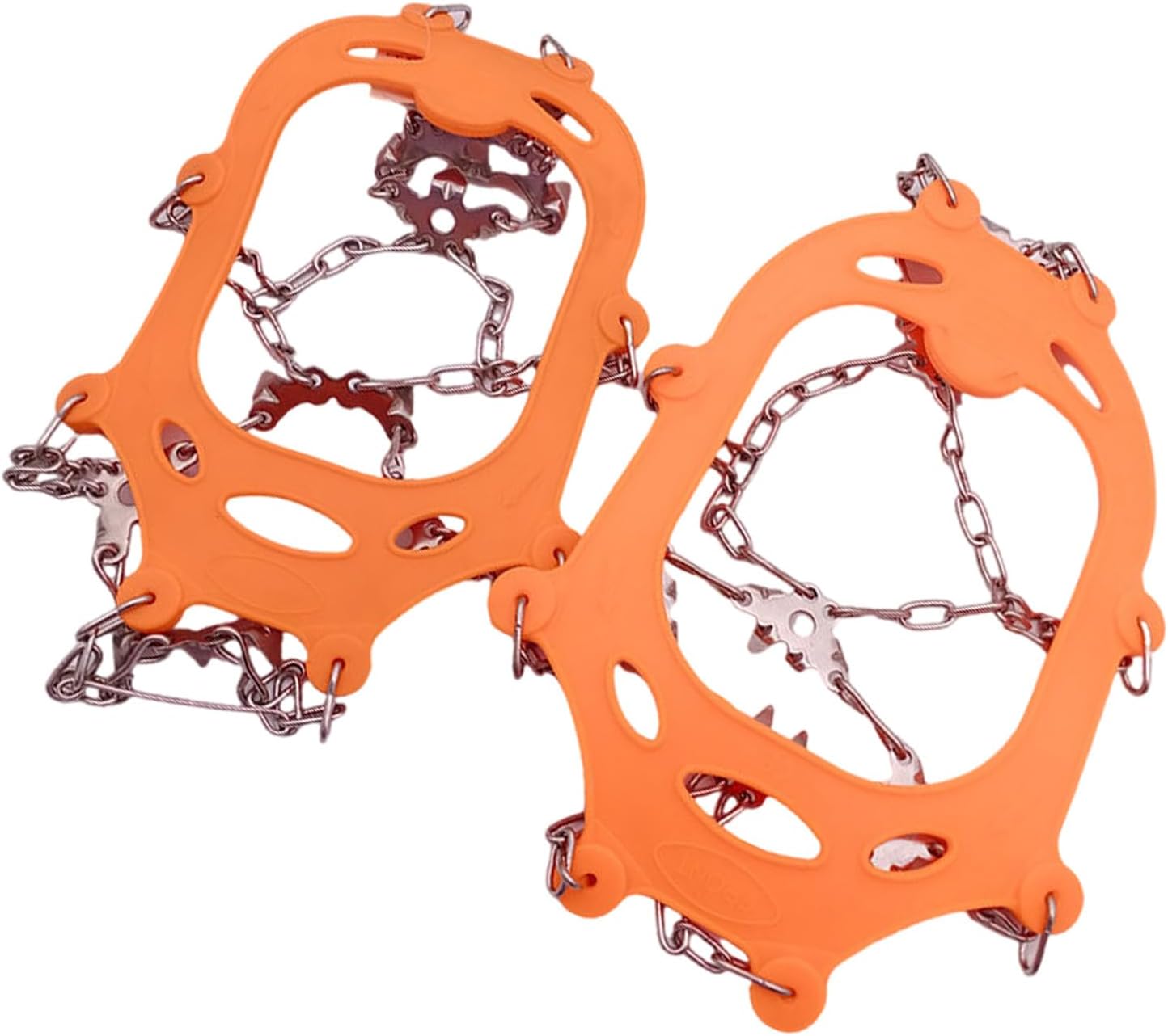 Antislip Ice Shoe Crampons with Spikes for Winter Outdoor and Skiing 24 Teeth Ice Snow Spikes Grip for Boot and Shoe