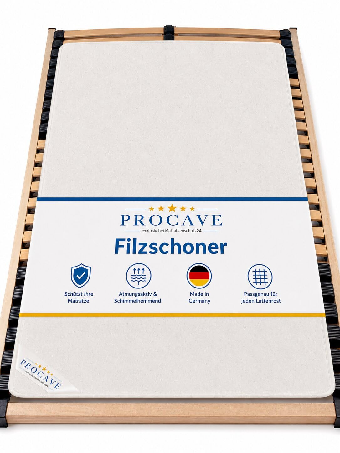 PROCAVE ochraniacz filcowy 90 x 200 cm biały