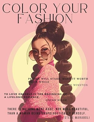 Color Your Fashion: Volume 42 – Hair Couture Edition: A 60-Page Fashion Coloring Collection Showcasing the Beauty of Hair in Every Form, Celebration of Confidence, Personality, and Hair Expression