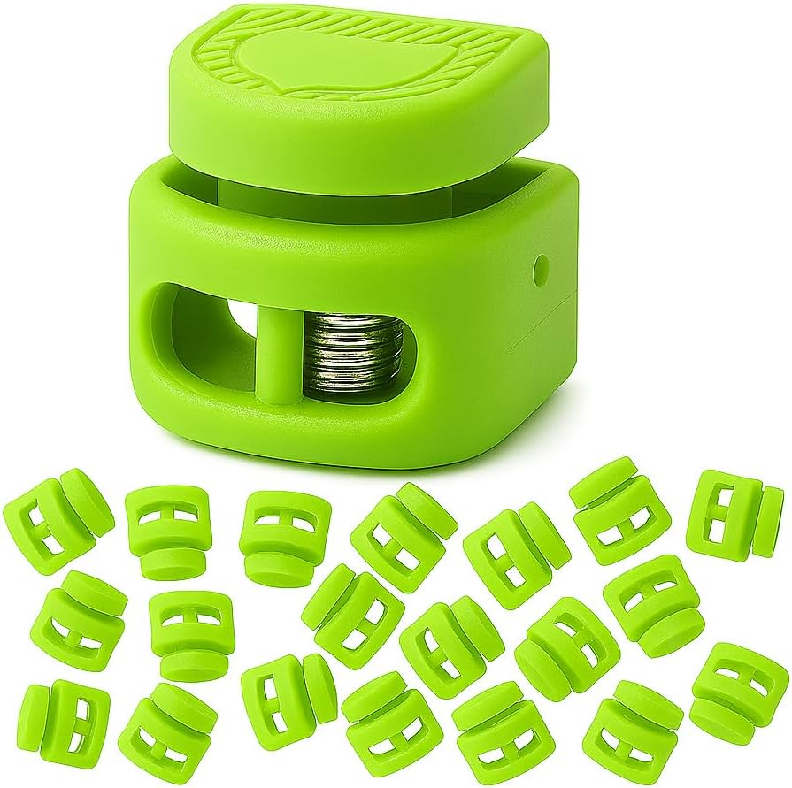 Mandala Crafts Spring Cord Locks Toggles for Drawstrings Clamps - Plastic Cord Stoppers Drawstring Clips