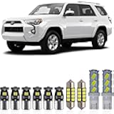 Yoper Interior Dome Map Light LED Kit Package Compatible with 2010-2021 Toyota 4Runner Vanity Mirror License Plate Bright White 6000K