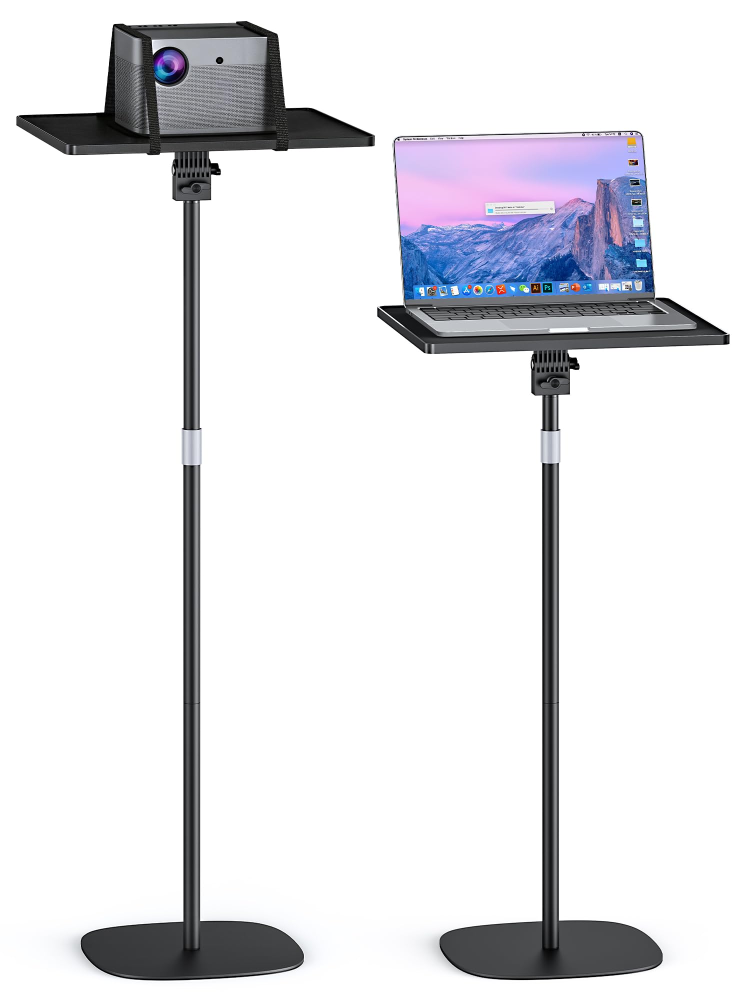 Support de Projecteur sur Pied Hauteur Réglable 7kg - Sol pour Projecteurs/Appareils Photo