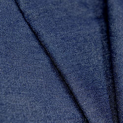 Premium 9 OZ Deep Indigo Washed 100% Cotton Denim Fabric - 62" Wide by the Yard for Fashion-Forward Creations 5 Premium 9 OZ Deep Indigo Washed 100% Cotton Denim Fabric - 62" Wide by the Yard for Fashion-Forward Creations - Image 4