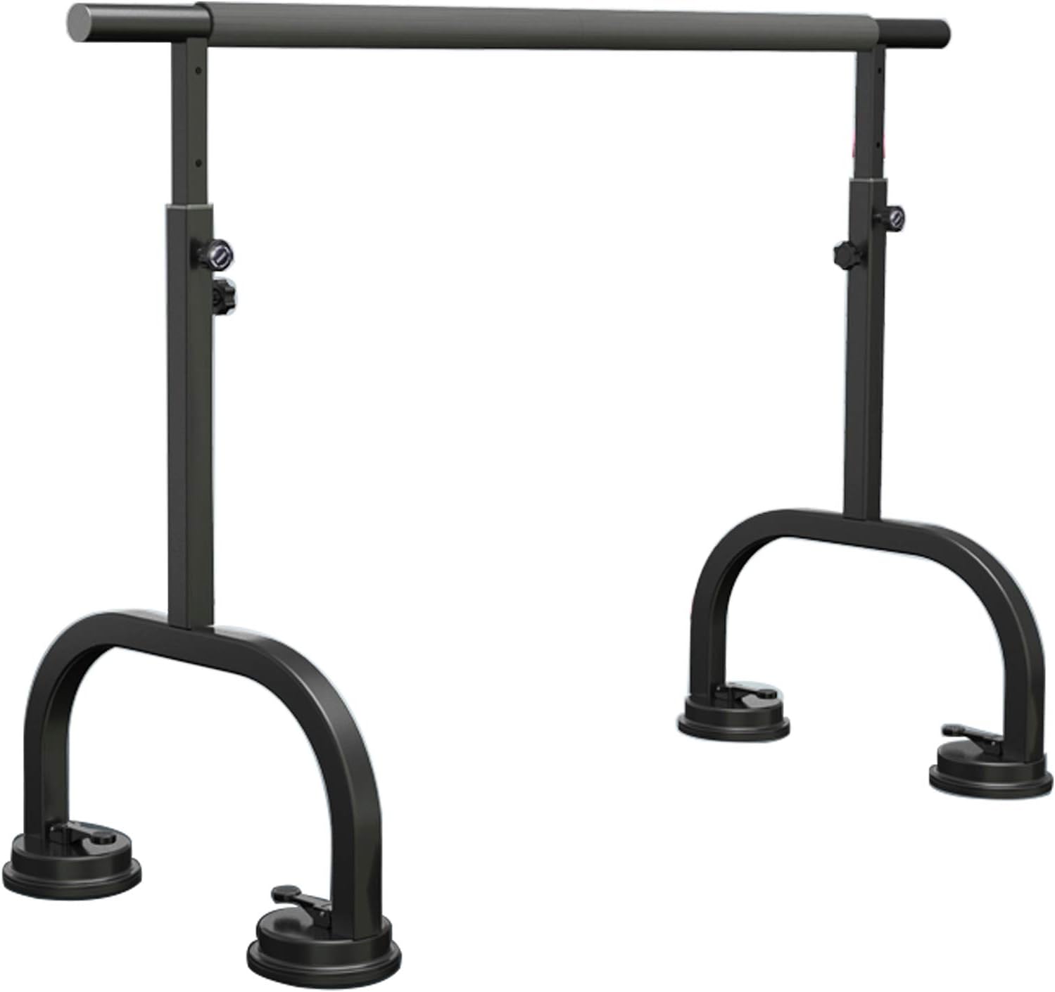 Adjustable Ballet Barre Stand - Freestanding Dance Bar for Home Workouts - Mobile Powdercoated Steel Ballet Bar with Height Adjustment for Flexibility & Fitness Training